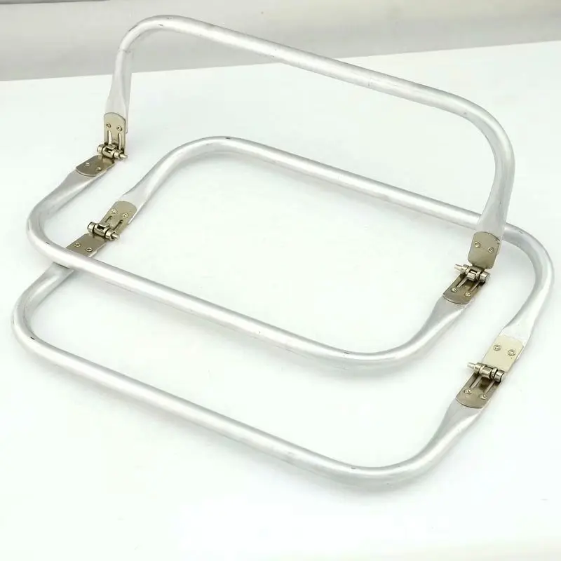 Tubular Spring Loaded Aluminum Rectangular Purse Handles Fashion Bag Handle Part Accessories
Tubular Spring Loaded Aluminum Rectangular Purse Handles Fashion Bag Handle Part Accessories