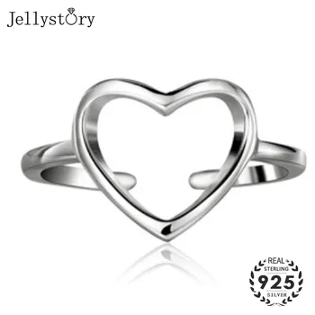 Jellystory 925 Sterling Silver Open Rings for Women Romantic Heart-shaped Adjustable Ring Fashion Jewelry Wedding Gift 2 Colors
Jellystory 925 Sterling Silver Open Rings for Women Romantic Heart-shaped Adjustable Ring Fashion Jewelry Wedding Gift 2 Colors