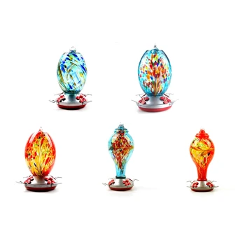 Hummingbird Feeder for Outdoors - Hand Blown Glass -Colorful Hummingbird Feeder, H55A
Hummingbird Feeder for Outdoors - Hand Blown Glass -Colorful Hummingbird Feeder, H55A