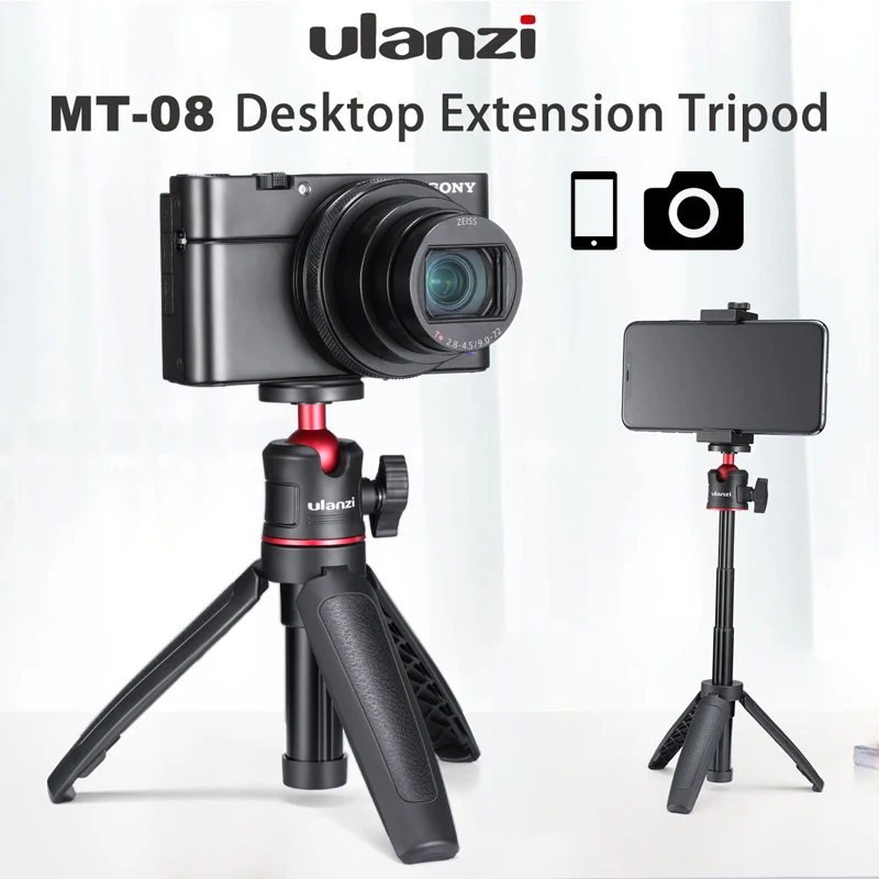 Ulanzi MT-08 Universal Tripod For DSLR SLR iPhone 11 Pro Phone Mount Holder With Cold Shoe Camera Smartphone Vlog Mobile Tripod
Ulanzi MT-08 Universal Tripod For DSLR SLR iPhone 11 Pro Phone Mount Holder With Cold Shoe Camera Smartphone Vlog Mobile Tripod