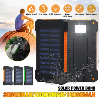 20000mAh/30000mAh Solar Power Bank Waterproof Solar Charger Dual USB External Charger Powerbank for Xiaomi for Huawei for iPhone
20000mAh/30000mAh Solar Power Bank Waterproof Solar Charger Dual USB External Charger Powerbank for Xiaomi for Huawei for iPhone