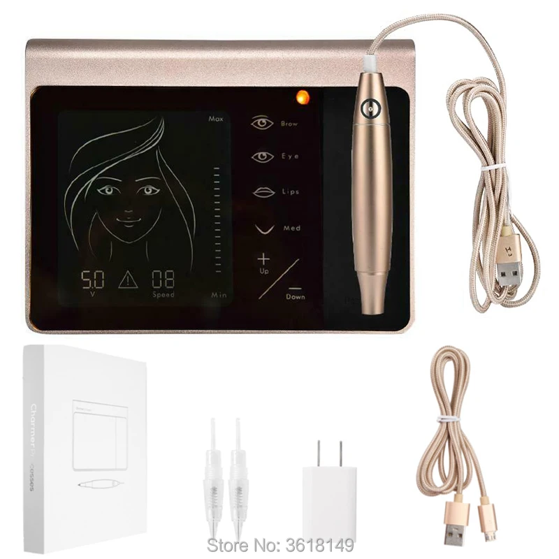 Third Generation Charmer Princess Touch Screen Tattoo Pen Machine for Permanent Eyebrow Lip Eyeliner Machine Cartridge Needles
Third Generation Charmer Princess Touch Screen Tattoo Pen Machine for Permanent Eyebrow Lip Eyeliner Machine Cartridge Needles