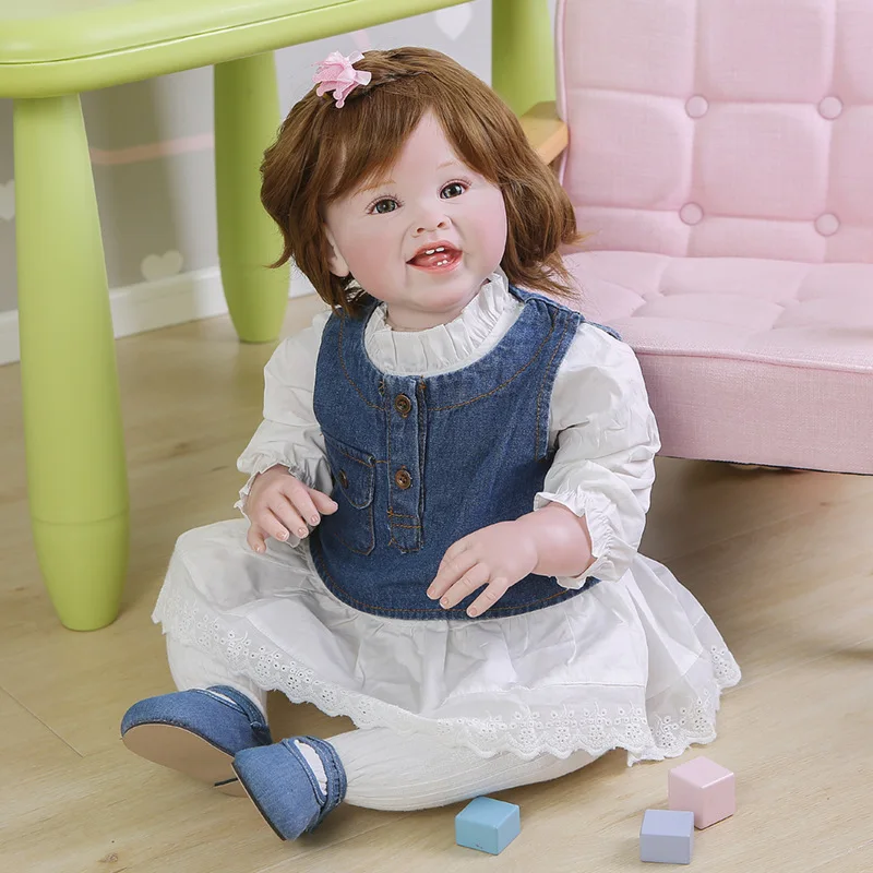 Huge Silicone Reborn Baby Doll 70 CM Stuffed Princess Reborn toddler girl Toys Cloth Body Doll Kids Birthday XMAS Gift
Huge Silicone Reborn Baby Doll 70 CM Stuffed Princess Reborn toddler girl Toys Cloth Body Doll Kids Birthday XMAS Gift