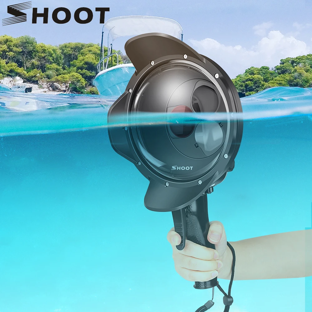 SHOOT Diving Dome Port Waterproof Case Filter Switchable Dome for GoPro Hero 7 6 5 Black Trigger Housing for Go Pro 7 Accessory
SHOOT Diving Dome Port Waterproof Case Filter Switchable Dome for GoPro Hero 7 6 5 Black Trigger Housing for Go Pro 7 Accessory