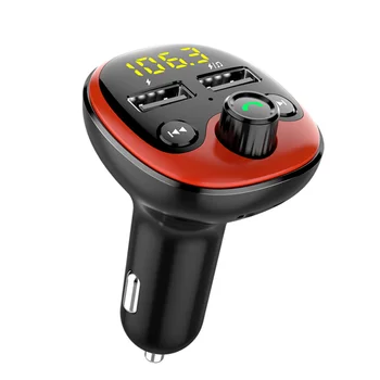 BT21 Car Dual USB FM Transmitter Hand-free Car Kit MP3 Player Support TF Card U Disk LCD Display with USB Charger Adapter (Red)
BT21 Car Dual USB FM Transmitter Hand-free Car Kit MP3 Player Support TF Card U Disk LCD Display with USB Charger Adapter (Red)