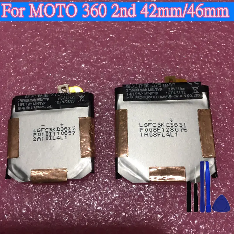 Новый оригинальный 360 Sport 360SP Аккумулятор для Motorola Moto 2nd Gen 2015 42 мм FW3S 270 мА · ч умные