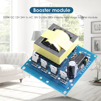 500W Boost Inverter DC 12/24V to AC 220/380V Converter Step Up Power Module Voltage Charger Step Up Module
500W Boost Inverter DC 12/24V to AC 220/380V Converter Step Up Power Module Voltage Charger Step Up Module