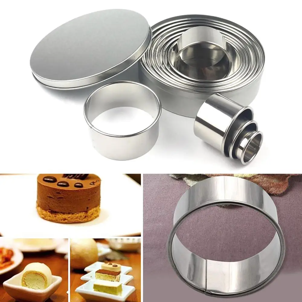 12pcs/set Stainless Steel Round Cookie Biscuit Cutters Circle Pastry Cutters Metal Baking Circle Ring Molds For Fondant Cake DIY
12pcs/set Stainless Steel Round Cookie Biscuit Cutters Circle Pastry Cutters Metal Baking Circle Ring Molds For Fondant Cake DIY