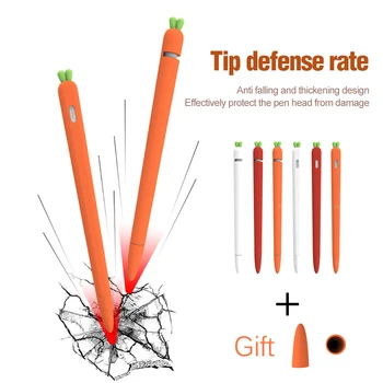 Soft carrot Silicone For Apple Pencil 1 2 Case Compatible For iPad Tablet Touch Pen Stylus Protective Sleeve Cover Coque Cases
Soft carrot Silicone For Apple Pencil 1 2 Case Compatible For iPad Tablet Touch Pen Stylus Protective Sleeve Cover Coque Cases