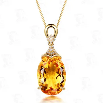 18K Yellow Gold Color Citrine Necklace Pendant For Women 925 Sterling Silver Color Mermaid design Yellow Gemstone Fine Jewelry
18K Yellow Gold Color Citrine Necklace Pendant For Women 925 Sterling Silver Color Mermaid design Yellow Gemstone Fine Jewelry