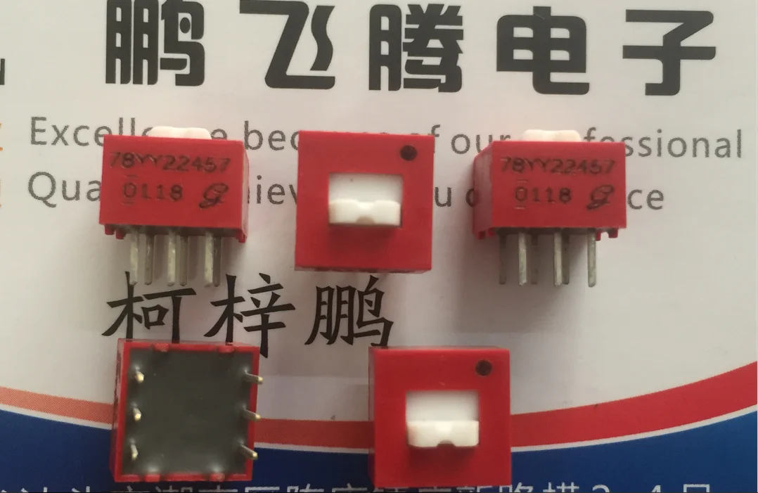1PCS Imported American Grayhill dial code switch 1 bit 78YY22457 dial switch 6 feet 2 gears flat dial slide 2.54mm
1PCS Imported American Grayhill dial code switch 1 bit 78YY22457 dial switch 6 feet 2 gears flat dial slide 2.54mm