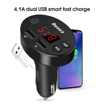 12V~24V Car Bluetooth 5.0 MP3 Player Handsfree Car Kit FM Transmitter TF Card U disk Fast Dual USB Phone Charger Power Adapte
12V~24V Car Bluetooth 5.0 MP3 Player Handsfree Car Kit FM Transmitter TF Card U disk Fast Dual USB Phone Charger Power Adapte