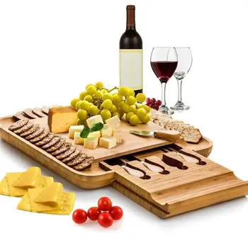 1 Set Reusable Household Bamboo Cheese Board Eco-friendly Practical Durable With Cutter Cheese Serving Board Wedding
1 Set Reusable Household Bamboo Cheese Board Eco-friendly Practical Durable With Cutter Cheese Serving Board Wedding