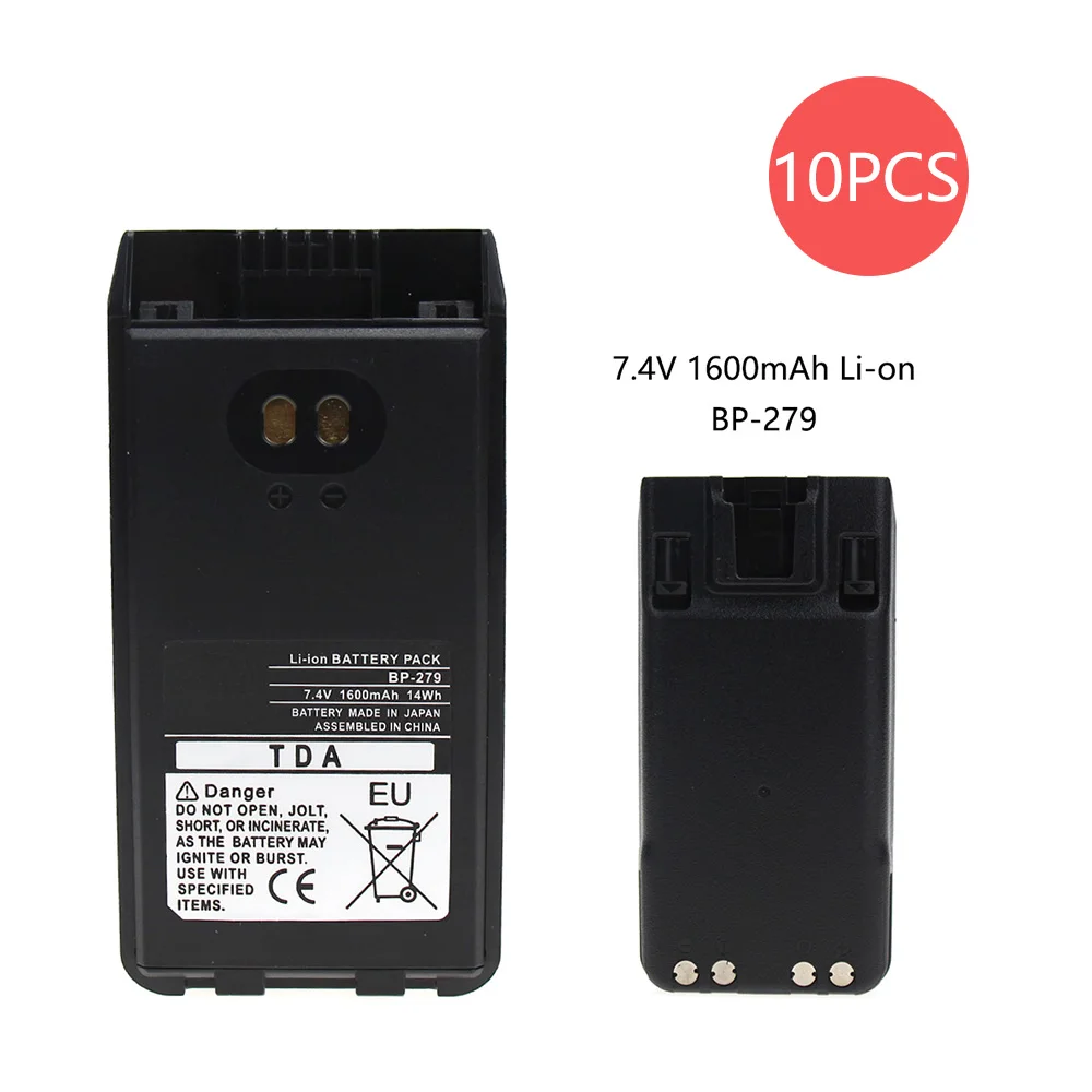 10 Pcs 1600mAh Replacement Battery for ICOM F1000S BP-279 F1000 F1000D F1000T F2000 F2000D F2000T FT-2000 IC-V88 Two Way Radio
10 Pcs 1600mAh Replacement Battery for ICOM F1000S BP-279 F1000 F1000D F1000T F2000 F2000D F2000T FT-2000 IC-V88 Two Way Radio