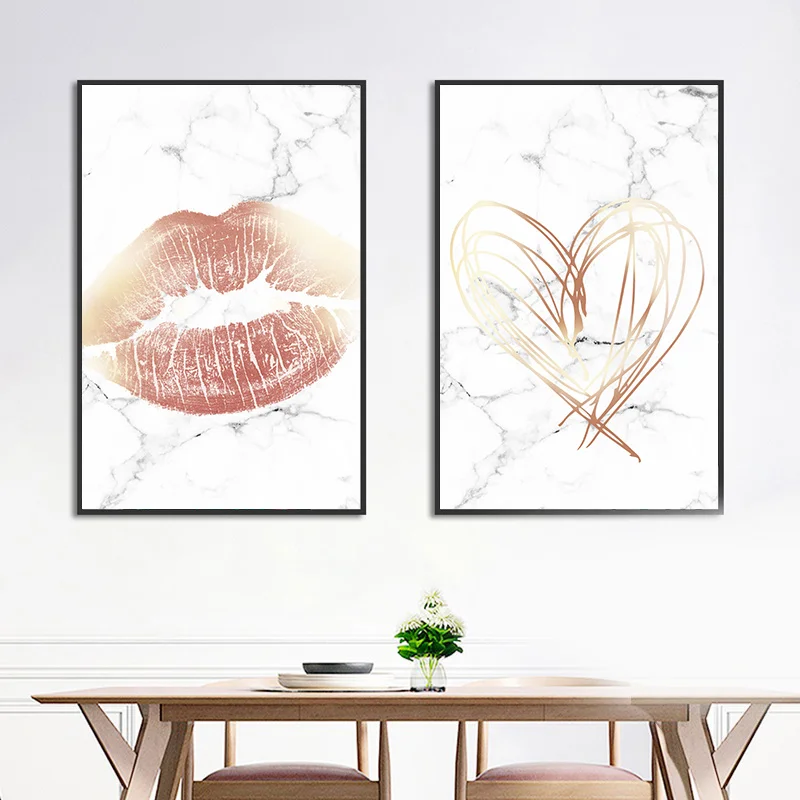 Nordic Marble Canvas Painting Sexy Lips Heart Motivational Quote Posters and Prints Wall Art Pictures For Living Room Bedroom
Nordic Marble Canvas Painting Sexy Lips Heart Motivational Quote Posters and Prints Wall Art Pictures For Living Room Bedroom