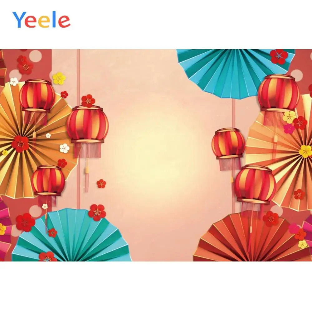 Yeele новогодний бумажный художественный красный фонарь китайские вечерние