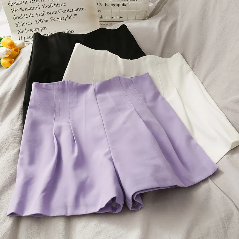 2020 New Korean Version Wave Side High Waist Wide Leg Shorts Female Summer Solid Color Wild Casual Loose Shorts Tide
2020 New Korean Version Wave Side High Waist Wide Leg Shorts Female Summer Solid Color Wild Casual Loose Shorts Tide