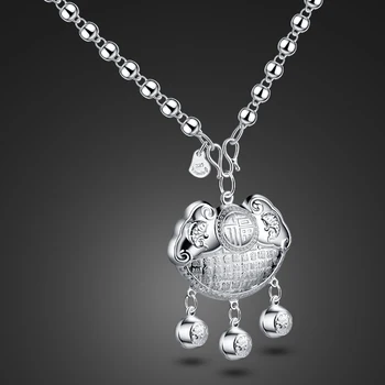 Fashion Vintage Style 100% 925 Sterling Silver Necklace Woman Personalized Lock Pendant Choker Necklace Fine Jewelry Gift
Fashion Vintage Style 100% 925 Sterling Silver Necklace Woman Personalized Lock Pendant Choker Necklace Fine Jewelry Gift