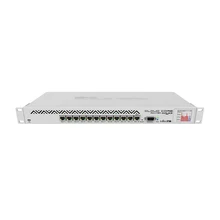 Mikrotik CCR1016-12G Router, 1U rackmount, 12xGigabit Ports, LCD, 16 cores 1.2GHz CPU, 2GB RAM,12Gbps throughput, RouterOS L6 
Mikrotik CCR1016-12G Router, 1U rackmount, 12xGigabit Ports, LCD, 16 cores 1.2GHz CPU, 2GB RAM,12Gbps throughput, RouterOS L6