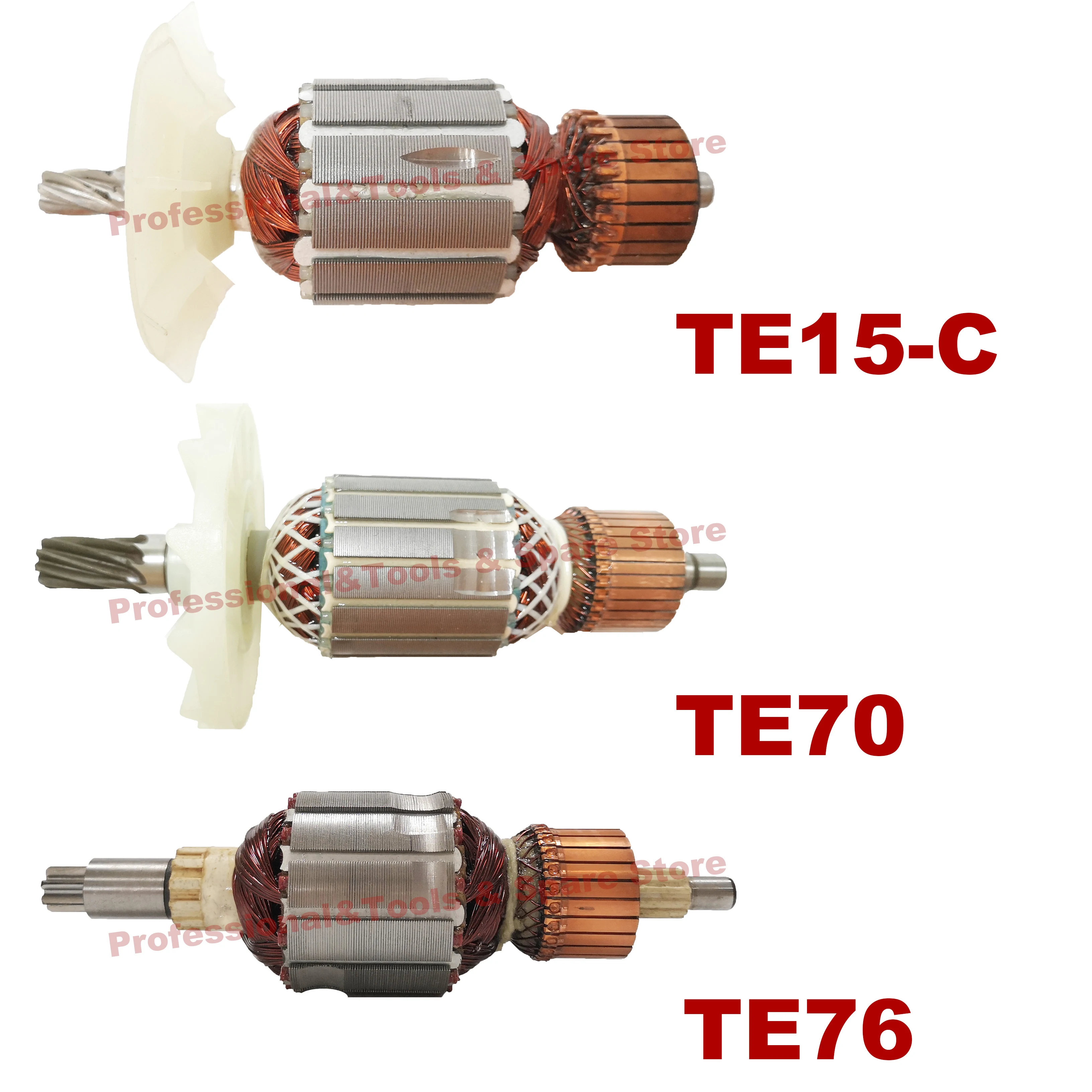 AC220-240V Armature Rotor replacement for HILTI Rotary Hammer TE15-C, TE70, TE76
AC220-240V Armature Rotor replacement for HILTI Rotary Hammer TE15-C, TE70, TE76