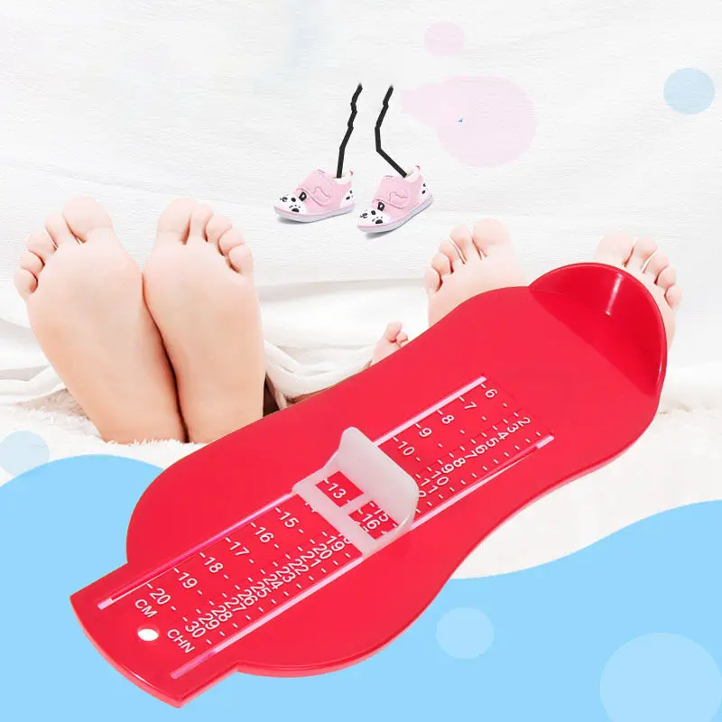 Pudcoco Foot Measuring Device Shoes Gauge Ruler for Baby Measure Foot New Footful at Home 5 Colors
