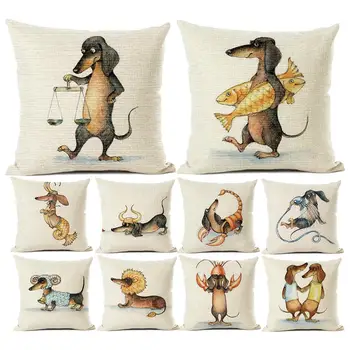 45cm x 45cm Funny Dachshund Print Comfortable Pillow Case Removable Soft Linen Cushion Cover Sofa Bed Car Cafe Decoration
45cm x 45cm Funny Dachshund Print Comfortable Pillow Case Removable Soft Linen Cushion Cover Sofa Bed Car Cafe Decoration