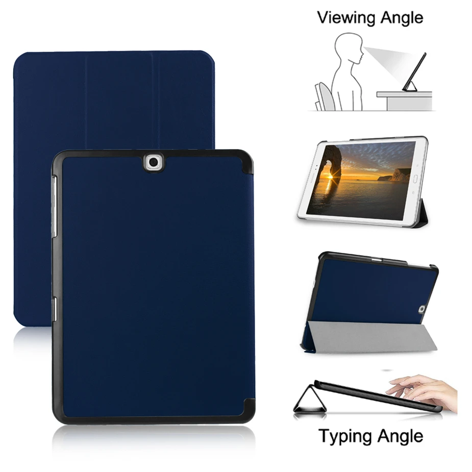 Tab S2 9 7 чехол SM-T813 T819 тонкий смарт-чехол для Samsung Galaxy SM-T810 T815 планшет с