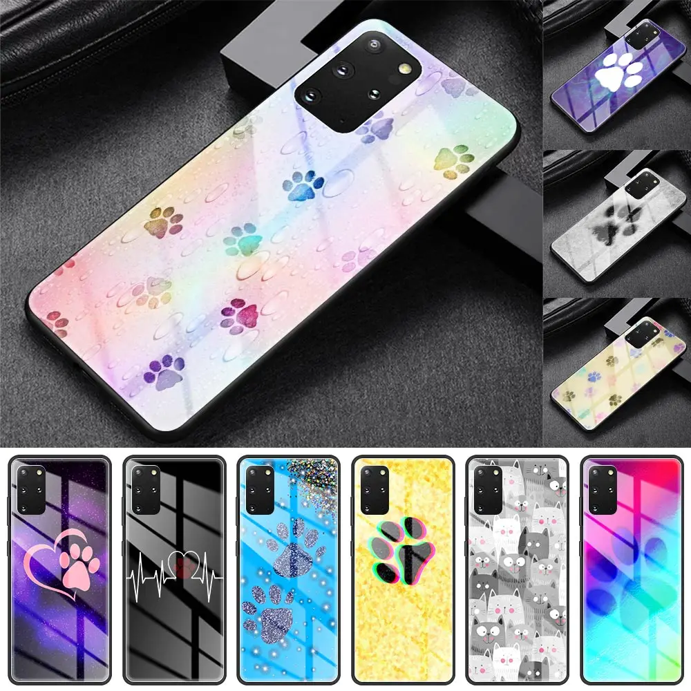Glass Case For Samsung Galaxy S20 FE S10 S9 S8 Plus Note 20 Ultra 10 Lite 9 8 Phone Cover Shell Cat Dog Paw Animal Cartoon Capa
Glass Case For Samsung Galaxy S20 FE S10 S9 S8 Plus Note 20 Ultra 10 Lite 9 8 Phone Cover Shell Cat Dog Paw Animal Cartoon Capa