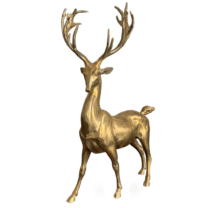 Bronze Deer Statue Brass Animals Sculpture Figure Home Decoration Room Desk Accessories Figurines For Interior
Bronze Deer Statue Brass Animals Sculpture Figure Home Decoration Room Desk Accessories Figurines For Interior