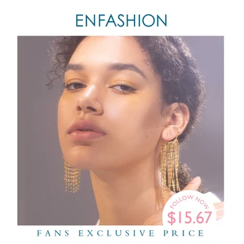 ENFASHION C Shape Long Tassel Ear Cuff Clip On Earrings For Women Gold Color Punk Shiny Earings Without Piercing Jewelry E191135
ENFASHION C Shape Long Tassel Ear Cuff Clip On Earrings For Women Gold Color Punk Shiny Earings Without Piercing Jewelry E191135
