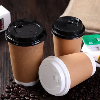 50pcs Double hollow thick kraft paper cup disposable coffee cup 8oz 14oz juice hot drink milk tea packaging cup with lids
50pcs Double hollow thick kraft paper cup disposable coffee cup 8oz 14oz juice hot drink milk tea packaging cup with lids