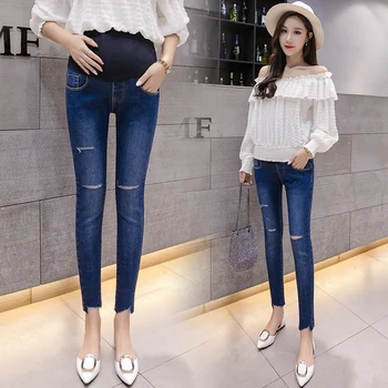 1171# 9/10 Ripped Hole Stretch Denim Maternity Skinny Jeans Pencil Belly Pants Clothes for Pregnant Women Pregnancy Trousers
1171# 9/10 Ripped Hole Stretch Denim Maternity Skinny Jeans Pencil Belly Pants Clothes for Pregnant Women Pregnancy Trousers