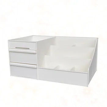 Chic Desktop Storage Stand Creative Cosmetic Storage Rack Sundries Organizer Storage Case for Home Living Room (White, S Size)
Chic Desktop Storage Stand Creative Cosmetic Storage Rack Sundries Organizer Storage Case for Home Living Room (White, S Size)