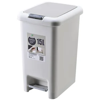 Plastic Pressing Type Storage Bucket 8L/10L/15L/20L Large size Square Trash can Foot Pedal Domestic Trash bin Garbage bag holder
Plastic Pressing Type Storage Bucket 8L/10L/15L/20L Large size Square Trash can Foot Pedal Domestic Trash bin Garbage bag holder