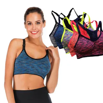 Women Wirefree Adjustable Bra Quick Dry Padded Sports Bra Fitness Top Sport Bra Push Up Seamless Running Yoga Bra
Women Wirefree Adjustable Bra Quick Dry Padded Sports Bra Fitness Top Sport Bra Push Up Seamless Running Yoga Bra