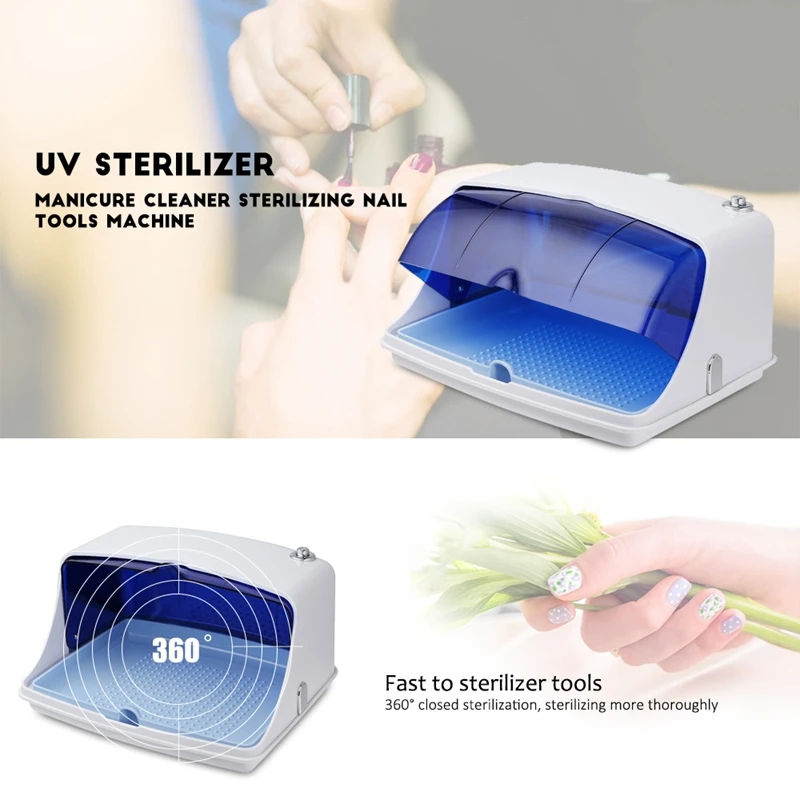 ABVP US Plug UV Sterilizer Manicure Cleaner Box Sterilizing Nail Tools Disinfection Machine Disinfecting Cabinets Lamp Home Appl
ABVP US Plug UV Sterilizer Manicure Cleaner Box Sterilizing Nail Tools Disinfection Machine Disinfecting Cabinets Lamp Home Appl