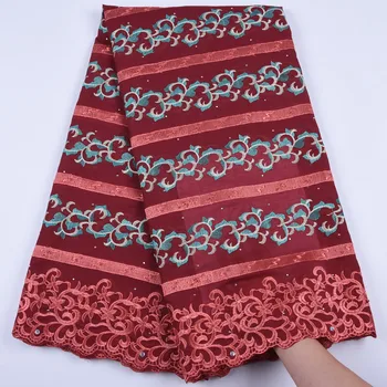 Red African Swiss Voile Lace In Switzerland High Quality Nigerian Swiss Cotton Lace Fabric With Stones For Wedding Dress F1690 
Red African Swiss Voile Lace In Switzerland High Quality Nigerian Swiss Cotton Lace Fabric With Stones For Wedding Dress F1690