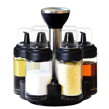 Anti-leakage Oil Bottle Pot Glass Vinegar Seasoning Salt Shaker Seasoning Bottle Pot Rotating Seasoning Box Set Kitchen Supplies
Anti-leakage Oil Bottle Pot Glass Vinegar Seasoning Salt Shaker Seasoning Bottle Pot Rotating Seasoning Box Set Kitchen Supplies