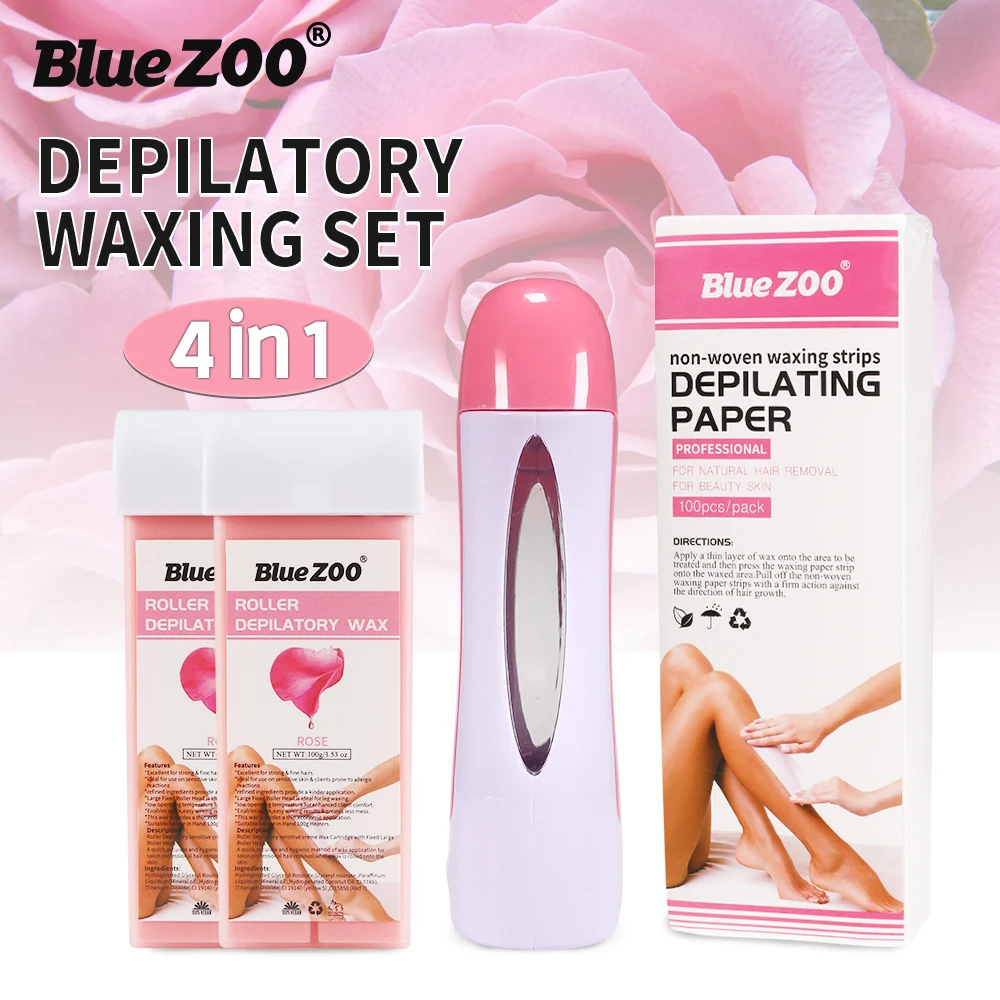 4-in-1 Depilatory Waxing Set with Wax Heater Machine/Roller Depilatory Wax/Non-woven Waxing Strips Depilating Paper Hair Removal
4-in-1 Depilatory Waxing Set with Wax Heater Machine/Roller Depilatory Wax/Non-woven Waxing Strips Depilating Paper Hair Removal