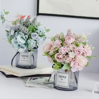 MODERN GLASS VASE+ARTIFICIAL FLOWER SET DECOR HOME FURNISHING DECORATION CRAFTS LIVINGROOM FLOWER POT ORNAMENTS WEDDING GIFTS
MODERN GLASS VASE+ARTIFICIAL FLOWER SET DECOR HOME FURNISHING DECORATION CRAFTS LIVINGROOM FLOWER POT ORNAMENTS WEDDING GIFTS