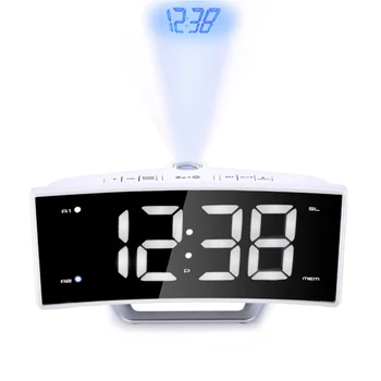Mirror FM Radio Alarm Clock LED Digital Electronic Table Projector Watch Desk Nixie Projection Alarm Clock With Time Projection
Mirror FM Radio Alarm Clock LED Digital Electronic Table Projector Watch Desk Nixie Projection Alarm Clock With Time Projection