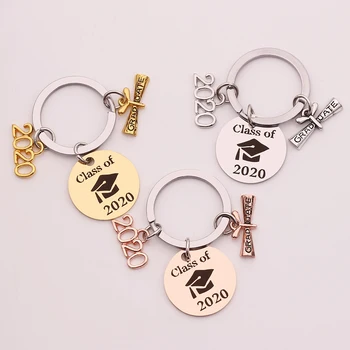 Custom Gold Silver Engraved Keychain Graduate Personalized Gift 2020 Graduation Season Commemorative Products
Custom Gold Silver Engraved Keychain Graduate Personalized Gift 2020 Graduation Season Commemorative Products