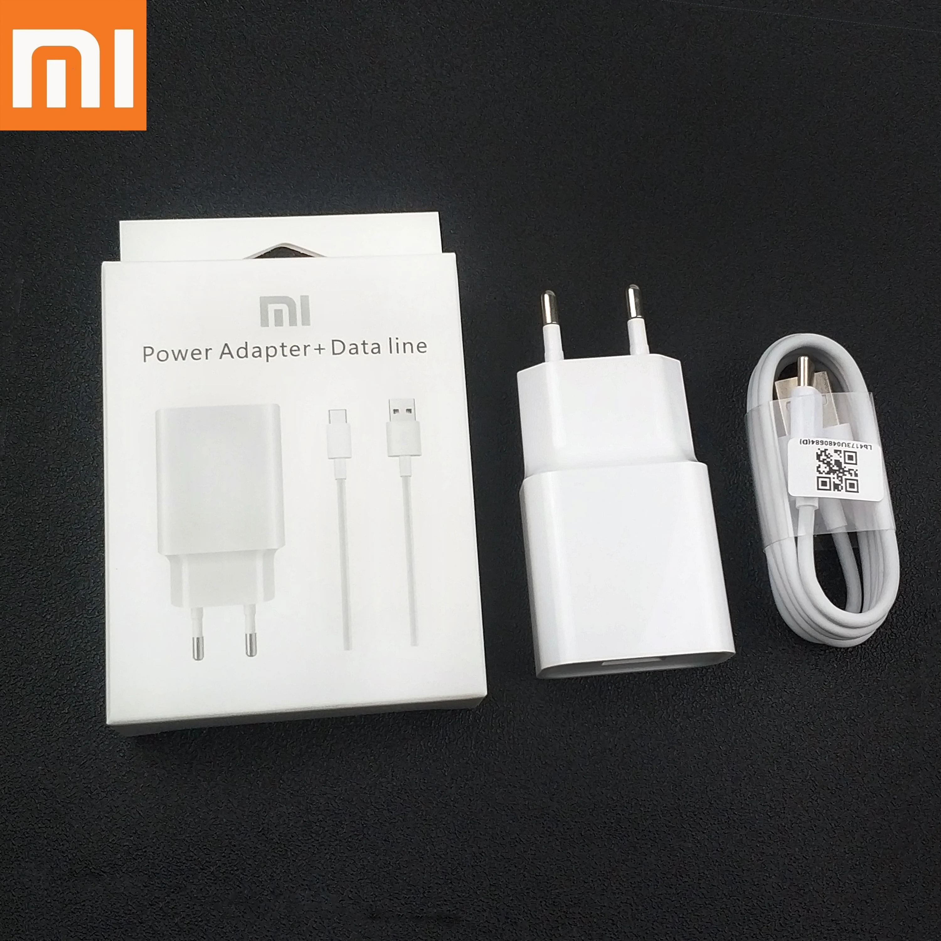 

xiaomi qc3.0 fast charger set EU quick 12v 1.5a usb type-c charge power adapter for Mi A2 A1 F2 F1 9 8 6 Mix 3 2s 2