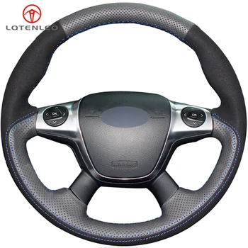 LQTENLEO Black Genuine Leather Suede Car Steering Wheel Cover For Ford Focus 3 2011-2014 KUGA Escape 2013-2016 C-MAX 2011-2018
LQTENLEO Black Genuine Leather Suede Car Steering Wheel Cover For Ford Focus 3 2011-2014 KUGA Escape 2013-2016 C-MAX 2011-2018
