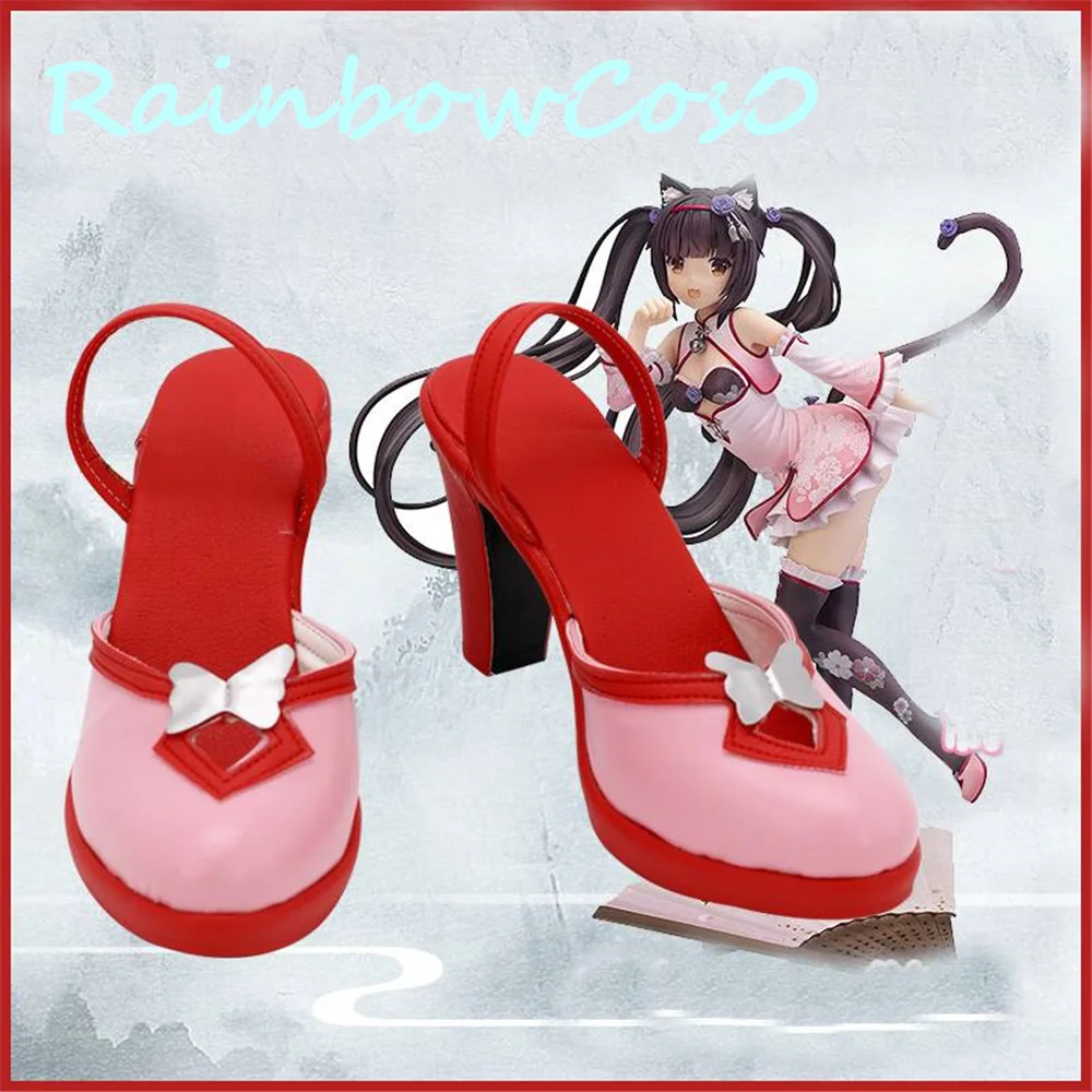 Туфли NEKOPARA в стиле аниме для косплея обувь Хэллоуина RainbowCos0 W1717 | Тематическая