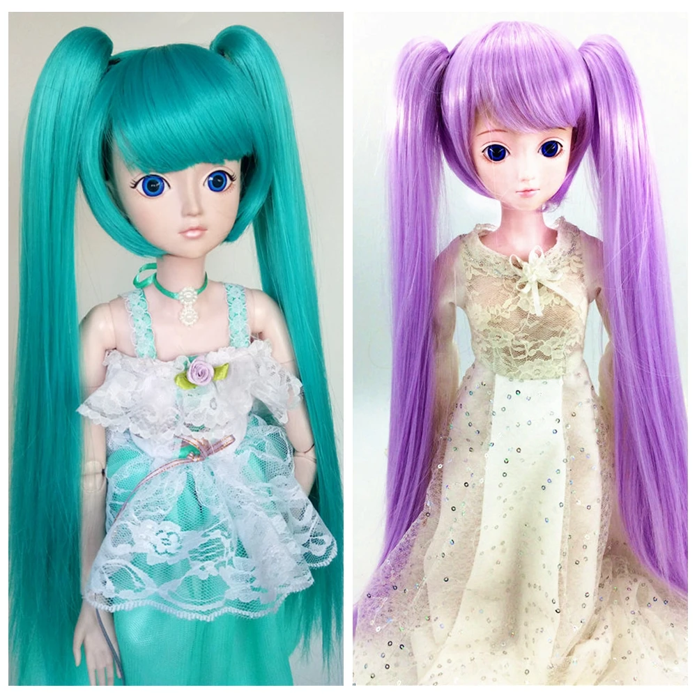 HT волоконный BJD парик для куклы 1/3 1/4 1/6 1/8 Bjd SD милый волос с клипсой тигра двойным
