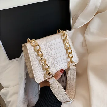 Crocodile Pattern Leather Crossbody Bags For Women Handbags and Purses Chain Design Shoulder Messenger Bags Ladies Hand Bags
Crocodile Pattern Leather Crossbody Bags For Women Handbags and Purses Chain Design Shoulder Messenger Bags Ladies Hand Bags