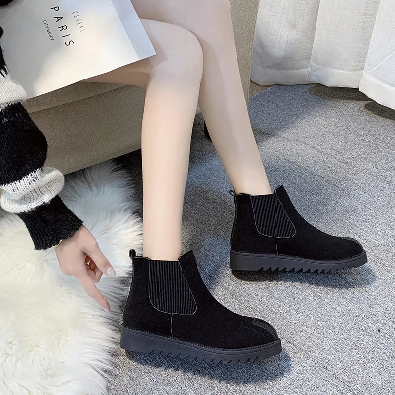 2019 Boots Flat Bottom Martin Boots Thick Bottom Cotton Boots Short All-match Boots Increase Down Woman Boots Zapatos De Mujer
2019 Boots Flat Bottom Martin Boots Thick Bottom Cotton Boots Short All-match Boots Increase Down Woman Boots Zapatos De Mujer