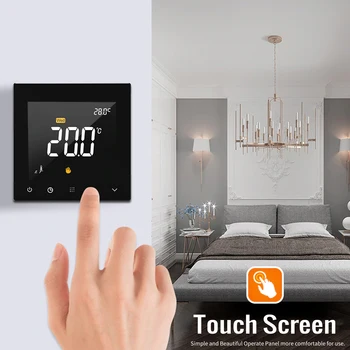 WIFI Smart Thermostat Programmable Water Floor Heating Temperature Controller Touchscreen Color Display wiht App Remote Control
WIFI Smart Thermostat Programmable Water Floor Heating Temperature Controller Touchscreen Color Display wiht App Remote Control