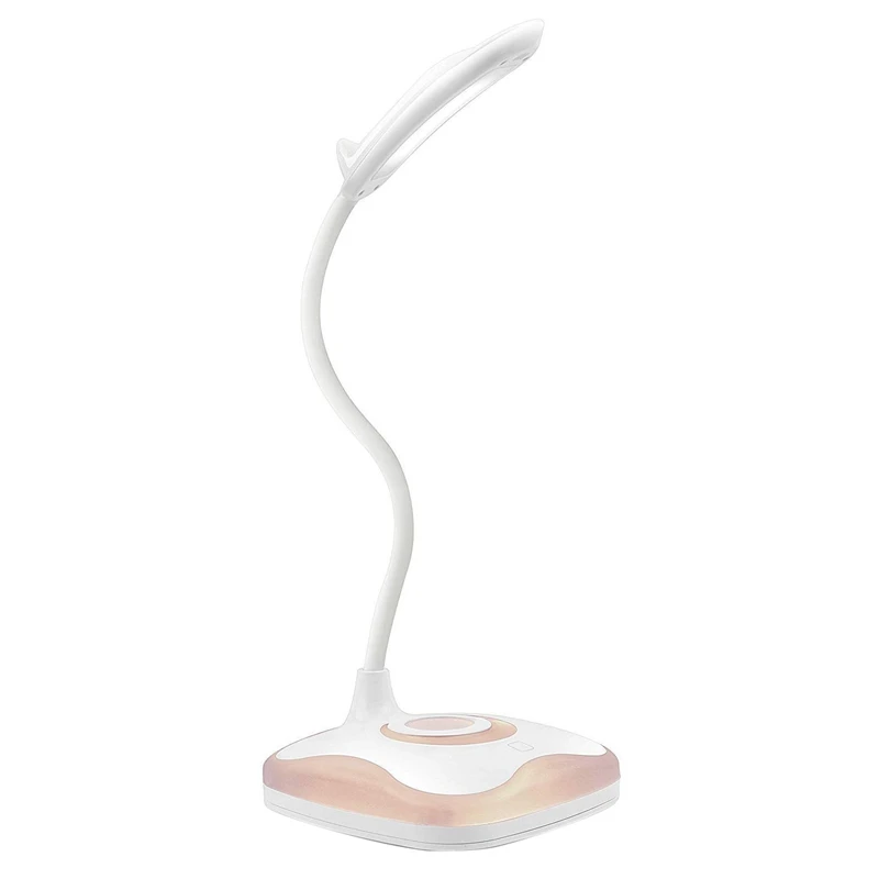 Desk Lamp, Night Light With Flexible Gooseneck Adjustable Brightness 3 Levels, Rechargeable Eye-Caring Colorful Dimmable Table B
Desk Lamp, Night Light With Flexible Gooseneck Adjustable Brightness 3 Levels, Rechargeable Eye-Caring Colorful Dimmable Table B